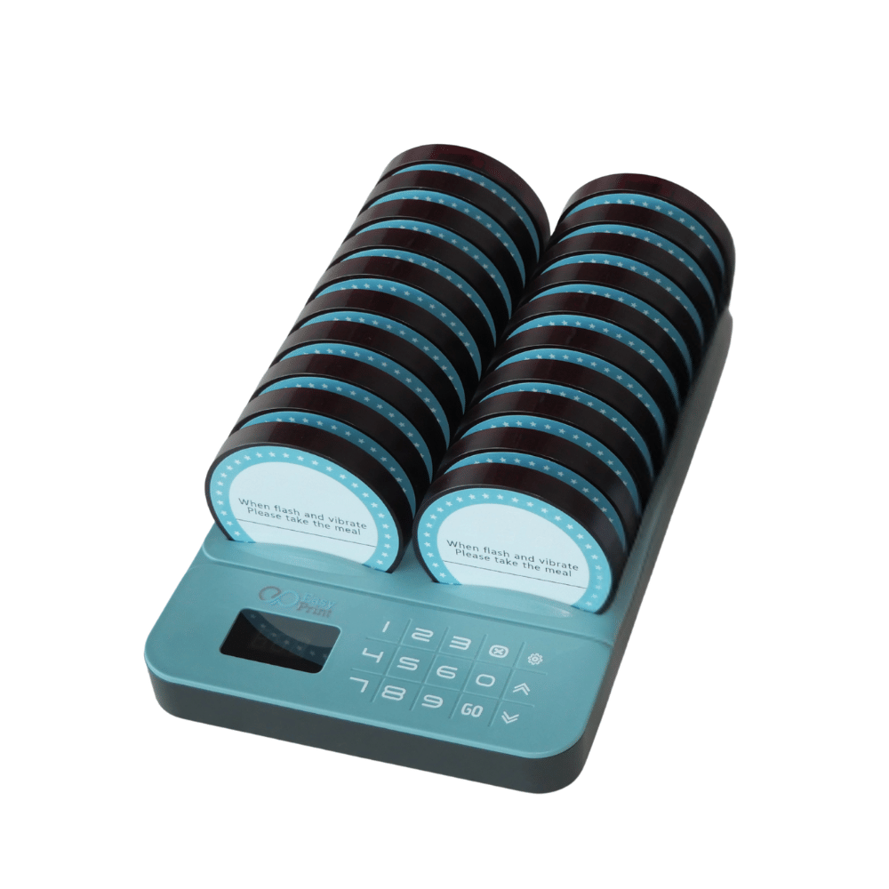 เครื่องเรียกคิวไร้สาย EASYPRINT QS-3220 จำนวน 20 เพจเจอร์ สีดำ_1